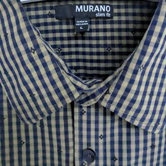 Murano Short Sleeve Button Down - size large - Picture 3 of 4